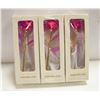 Image 1 : BUNDLE OF THREE 24K GOLD PLATED FOREVER LOVE ROSES