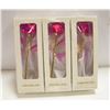 Image 1 : BUNDLE OF THREE 24K GOLD PLATED FOREVER LOVE ROSES