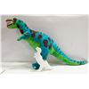 Image 1 : 2FT TALL STUFFED DINOSAUR & PORCELAIN DINOSAUR