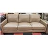 Image 1 : NEW LIGHT BROWN GENUINE LEATHER SOFA