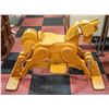Image 1 : WOODEN ROCKING HORSE