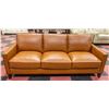 Image 1 : NEW GENUINE RUSTY BROWN LEATHER SOFA