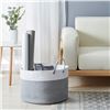 Image 1 : NEW WHITE AND GREY WOVEN LAUNDRY BASKET