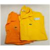 Image 1 : NEW PAIR OF LACOST ORANGE & YELLOW LARGE POLO