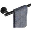 Image 1 : NEW BLACK WALL MOUNT TOWEL BAR