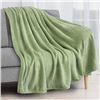 Image 1 : NEW UNPACKED GREEN QUEEN SIZE THROW BLANKET