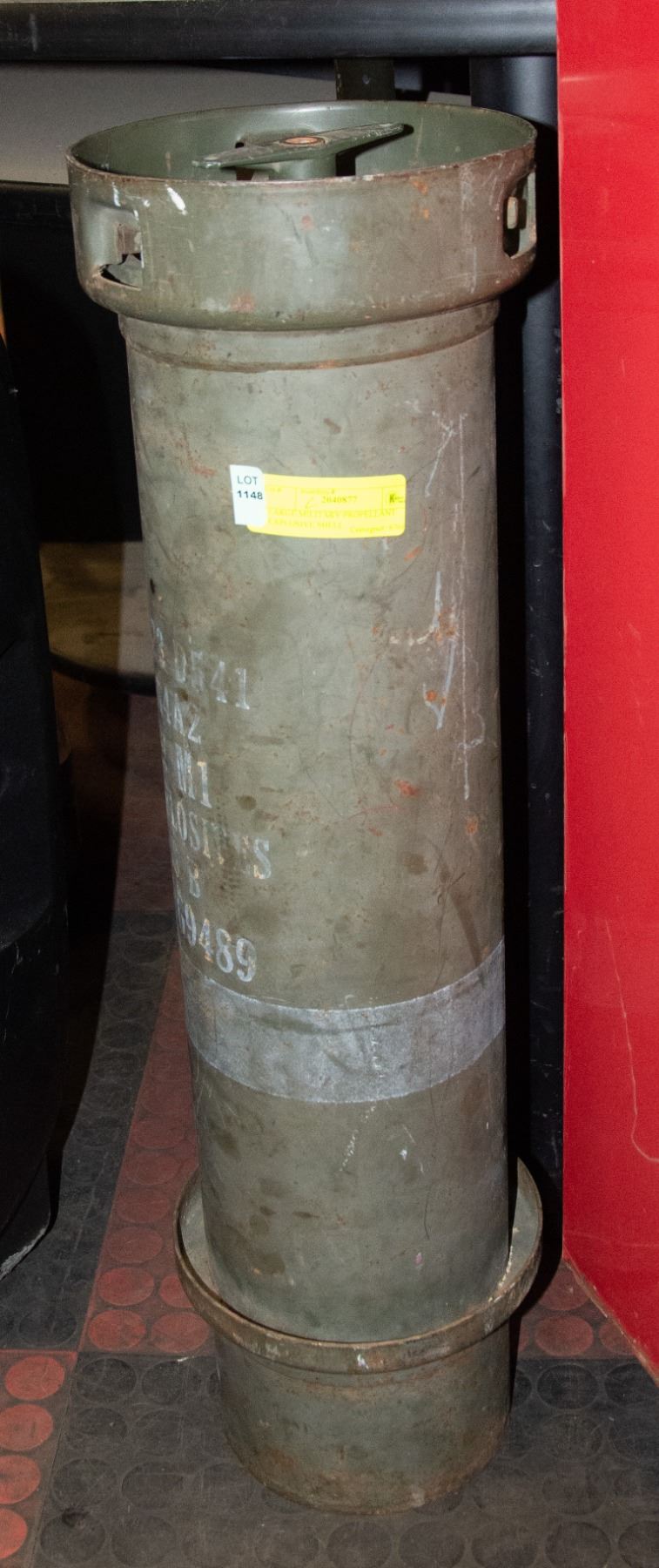 LARGE MILITARY PROPELLANT EXPLOSIVE SHELL