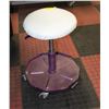 Image 1 : PURPLE/ WHITE ROLLING MECHANICS STOOL