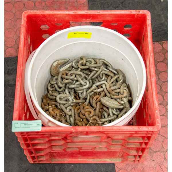 BUCKET OF CHAINS