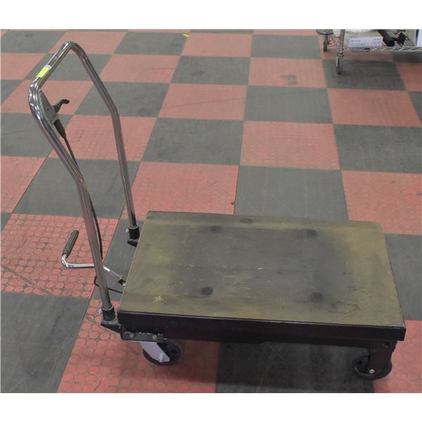 HYDRAULIC LIFT PUSH CART