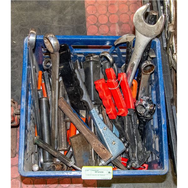 LARGE CRATE OF TOOLS
