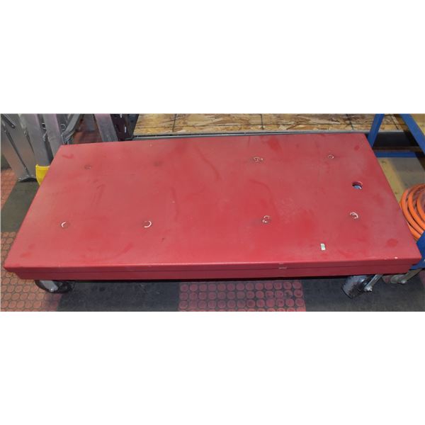LARGE RED 4 WHEEL DOLLY