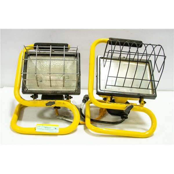 2 PORTABLE WORKLIGHTS