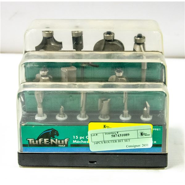 14PCS ROUTER BIT SET