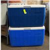 Image 1 : PAIR OF COLEMAN COOLERS WITH SOLAR SHOWER