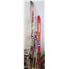 Image 1 : 2 PAIRS SKIS WITH POLES