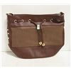 Image 1 : NEW BROWN LEATHERETTE STUDDED PURSE