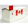 Image 1 : VINTAGE CANADIAN MAILBOX (WHITE + RED W/CANADIAN