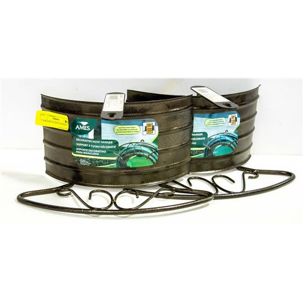 2 AMES METAL HOSE HANGERS
