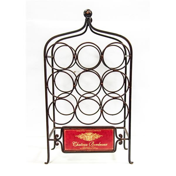 9 BOTTLE METAL WINE RACK
