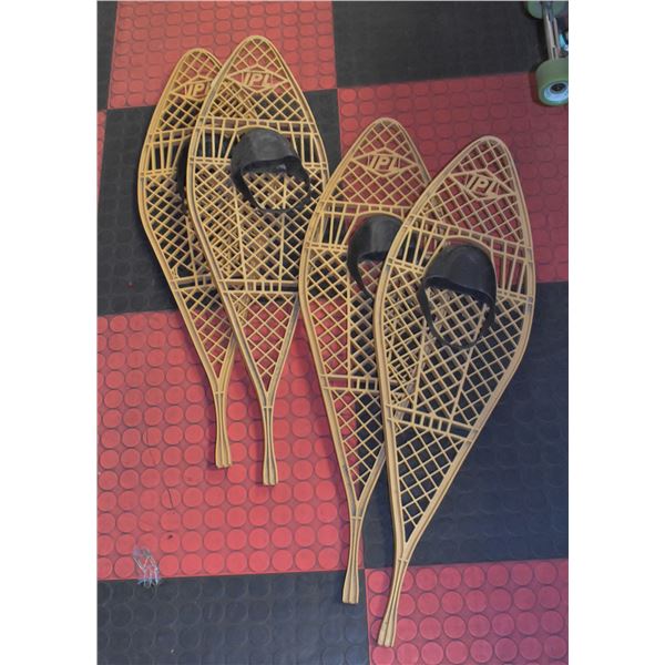 2 PAIRS OF KIDS SNOW SHOES