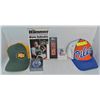 Image 1 : SIGNED BOOK, ESKIMO & OILERS HATS, CARDS,