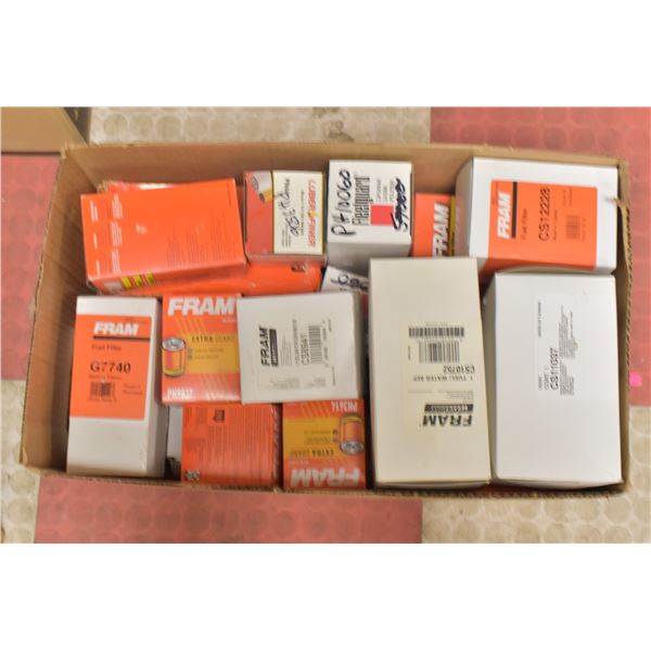 LOT OF FRAM FUEL AND OIL FILTERS