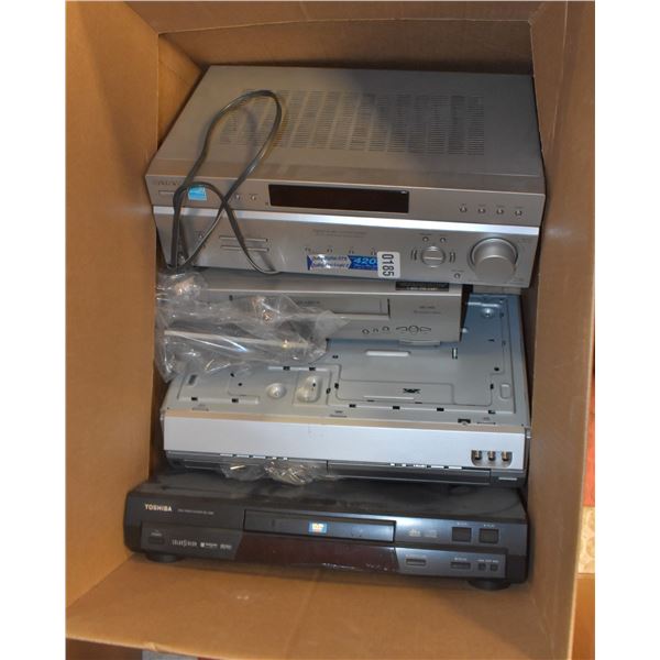 LOT OF WORKING VARIOUS VHS DVD AMPLIFIERS AV