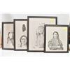 Image 1 : CURIOSITY UNCLAIMED LOT OF 4 NATIVE CHIEF PRINTS