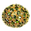 Image 1 : Natural  Chrome Diopside & Sapphire Ring