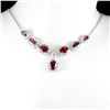 Image 1 : Natural Unheated Mozambique Garnet Necklace