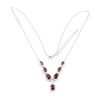 Image 3 : Natural Unheated Mozambique Garnet Necklace