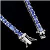 Image 3 : Natural Unheated Oval Blue Tanzanite Bracelet