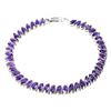 Image 1 : Natural Brazil Purple Amethyst Bracelet