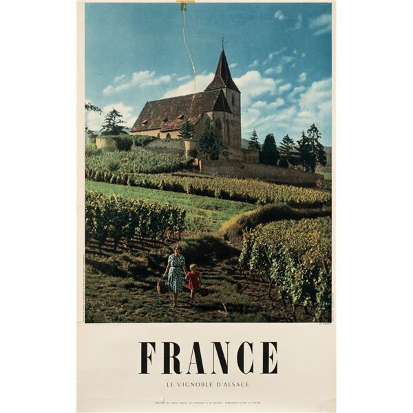 ALSACE FRANCE TRAVEL POSTER