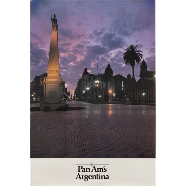 ARGENTINA PAN AM AIRLINE POSTER