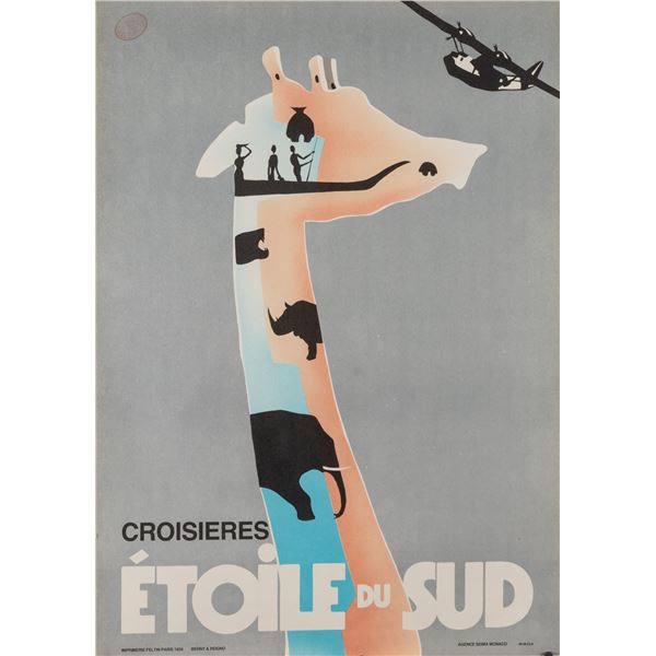 CROISIERES ETOILE DU SUD BERNY & PEIGNO POSTER