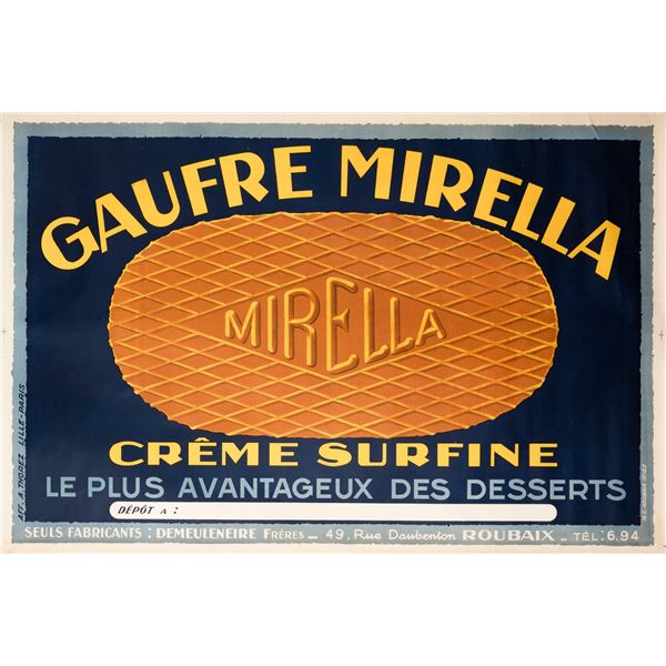 GAUFRE MIRELLA CREME SURFINE POSTER