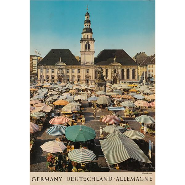GERMANY MANNHEIM TRAVEL POSTER