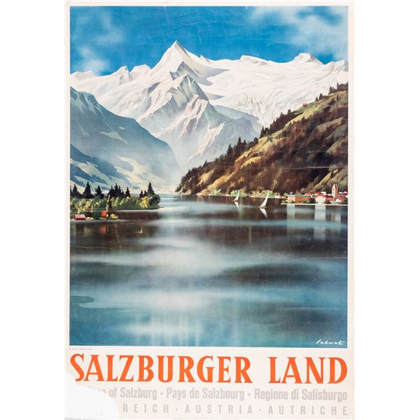 SALZBURGER LAND AUSTRIA TRAVEL POSTER