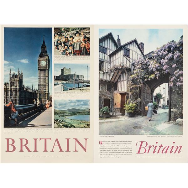TWO BRITAIN TRAVEL POSTERS (2)