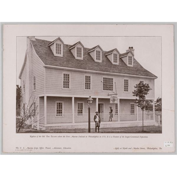 TWO U.S. MARINE CORPS TUN TAVERN RECRUITMENT POSTERS (2)