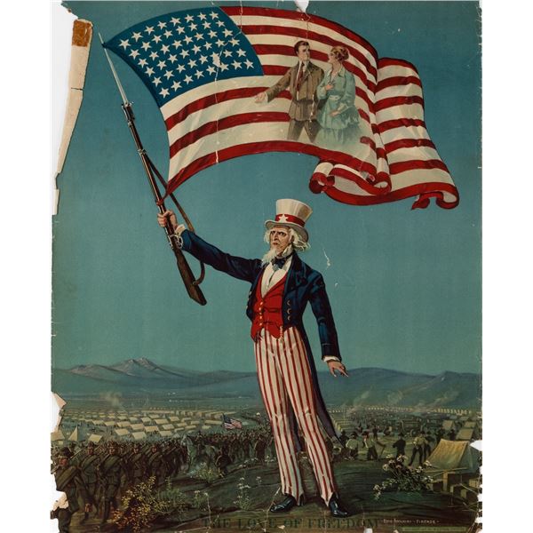 FIVE WWI PATRIOTIC POSTERS (5)