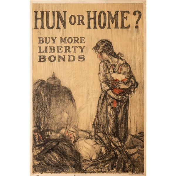 WWI HUN OR HOME POSTER