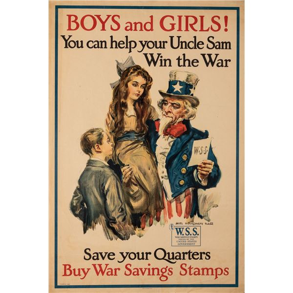 JAMES MONTGOMERY FLAGG UNCLE SAM WSS POSTER