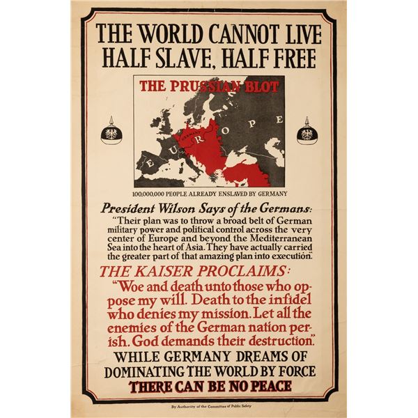 THE PRUSSIAN BLOT WWI POSTER