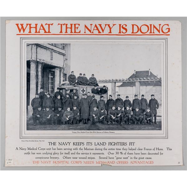 FOUR POSTERS WHAT THE NAVY IS DOING (4)
