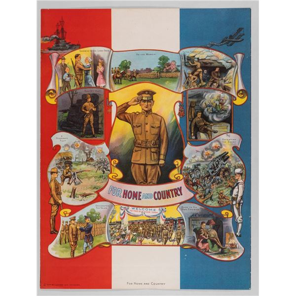FOR HOME AND COUNTRY WWI POSTER