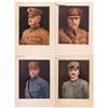 Image 1 : FOUR FAMOUS GENERALS WWI PORTRAIT PRINTS (4)