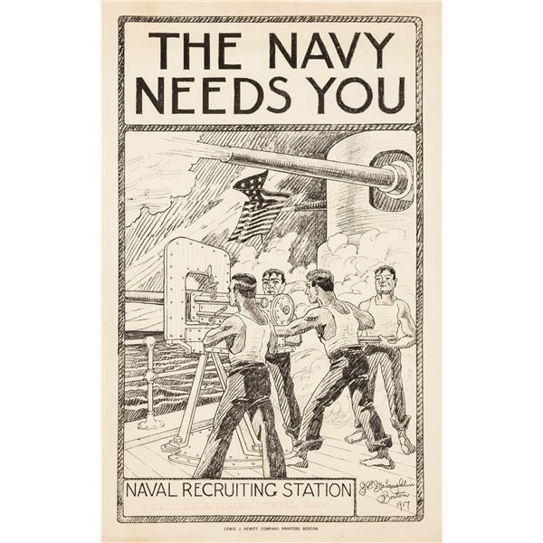 WWI NAVY RECRUITMENT POSTER